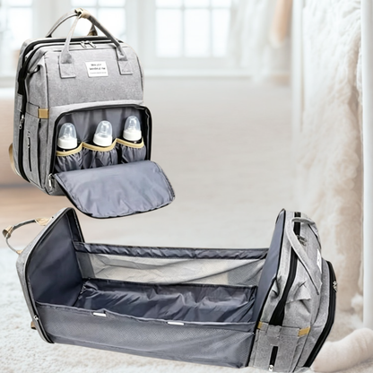 Sac à Dos Maman 3-en-1 avec Lit Bébé