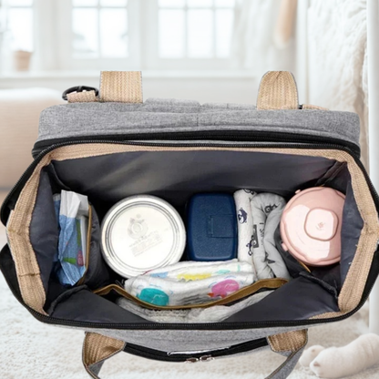 Sac à Dos Maman 3-en-1 avec Lit Bébé